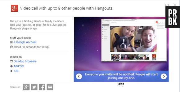 "Google Tips" mostra como funciona o "Google Hangout"