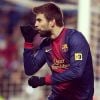 No Instagram, Gerard Piqué faz cara engraçada enquanto joga pelo Barcelona!