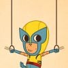 Wolverine foi redesenhado como um senhor de 60 anos que faz ginástica artística na série de Mike Mitchell