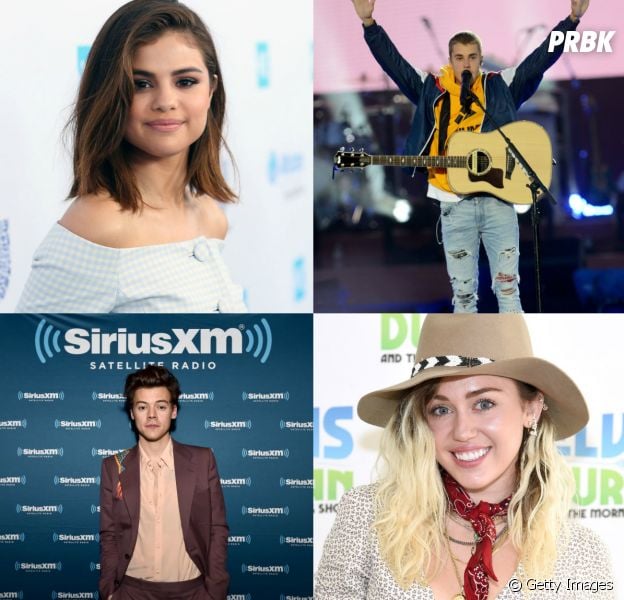 Selena Gomez, Harry Styles, Justin Bieber e Miley Cyrus foram nomes que passaram pelo top 50 da Billboard!