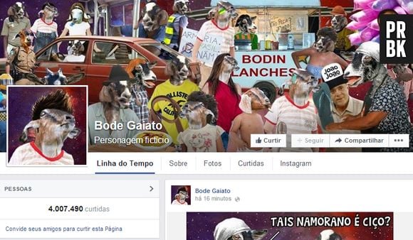 Bode Gaiato é uma das páginas de humor com mais fãs no Facebook