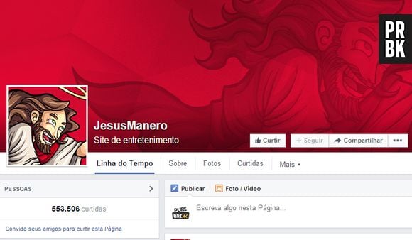 Página Jesus Manero no Facebook