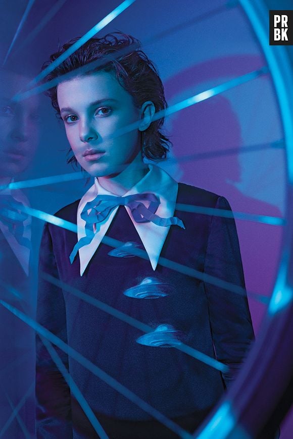 Millie Bobby Brown, a Eleven de "Stranger Things", posa para Variety e relembra primeiro beijo em cena