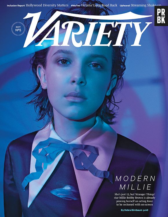 Sucesso como Eleven de "Stranger Things", Millie Bobby Brown é capa da nova edição da revista Variety