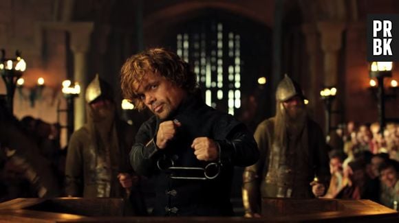 Mesmo em julgamento Tyrion Lannister (Peter Dinklage) aproveita para fazer uma dancinha