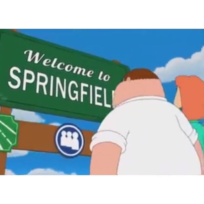  A fam&amp;iacute;lia Griffin chega a Springfield e encontra com os Simpsons 