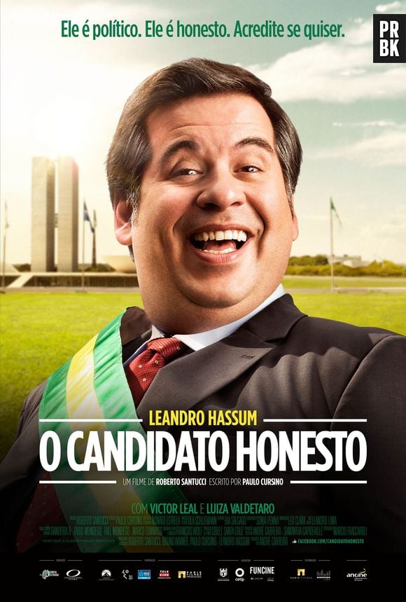 Cartaz da comédia "O Candidato Honesto", que estreia em outubro nos cinemas