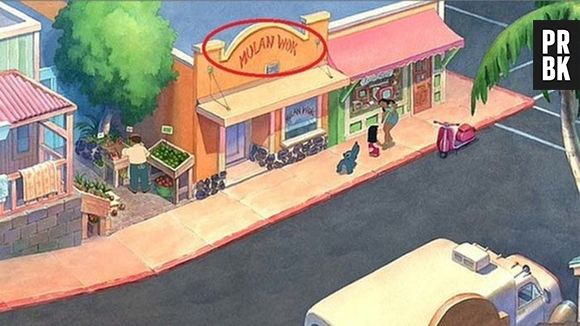 Será coincidência um restaurante chamado "Mulan" em Lilo e Stitch?