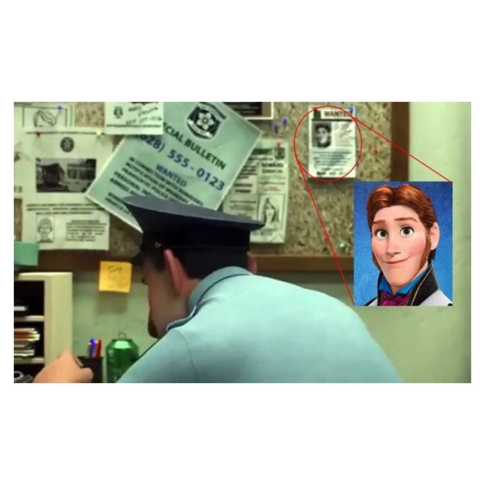 O Hanz, de &quot;Frozen&quot;, aparece em um cartaz de &quot;procurado&quot; no filme &quot;Opera&amp;ccedil;&amp;atilde;o Big Hero 6&quot; 