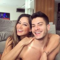 De "O Outro Lado do Paraíso", Arthur Aguiar afirma que transa com a esposa: "Não falta um dia"