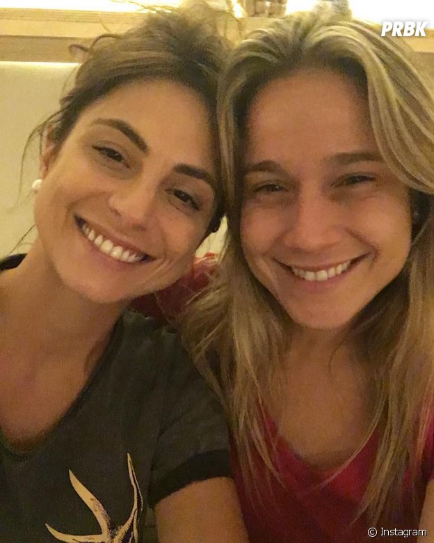Fernanda Gentil e a namorada Priscila Montandon
