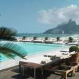 Essa piscina fica aqui no Brasil, no Hotel Fasano, no Rio de Janeiro