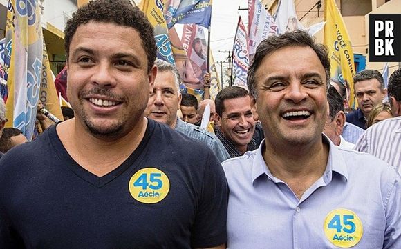 Ronaldo Fenômeno é eleitor e amigo íntimo do candidato do PSDB, Aécio Neves