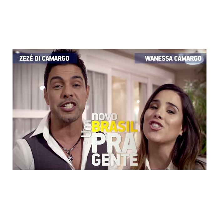  Pai e filha, Zezé di Camargo e Wanessa gravaram um vídeo em apoio a Aécio Neves 