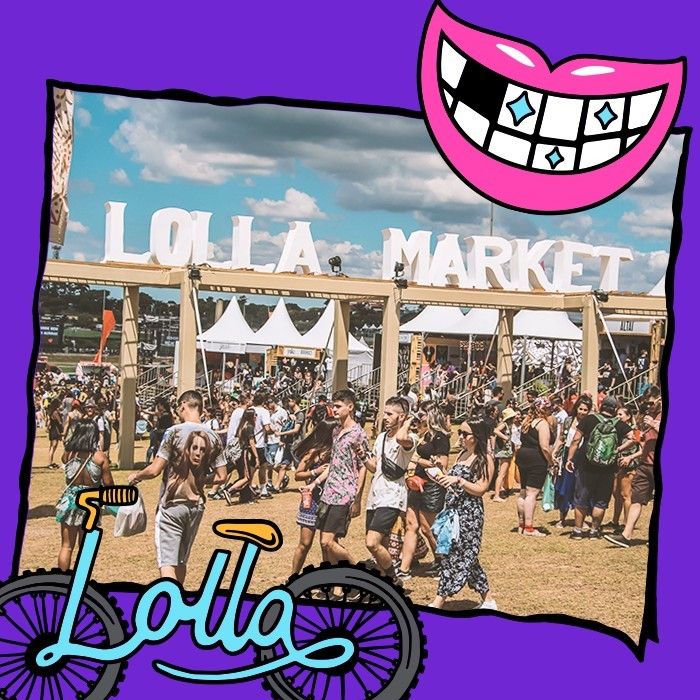 O Lollapalooza 2019 também tem a Lolla Store, loja oficial do evento, e o Lolla Market, que tem várias lojinhas de tudo quanto é produto