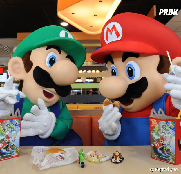 Os lanches do Mc Donalds vão distribuir personagens da franquia "Mario Bros"