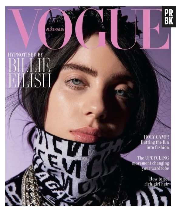 Billie Eilish é capa da Vogue Itália e revela porque gosta de usar roupas grandes