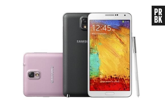 O Galaxy Note 3 chega em 25 de setembro ao Brasil nas cores preta, branca e rosa