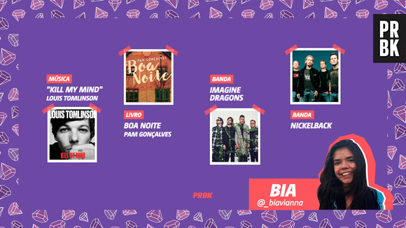 Viciei do Purebreak: Bia indica livro "Boa Noite, da Pam Gonçalves, Imagine Dragons e muito mais
