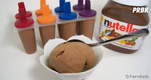 Picolés de Nutella são fáceis de fazer e ficam uma delícia!