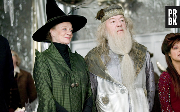 Minerva (Maggie Smith) e Dumbledore (Michael Gambom) são dois idosos da ficção que nós amamos!
