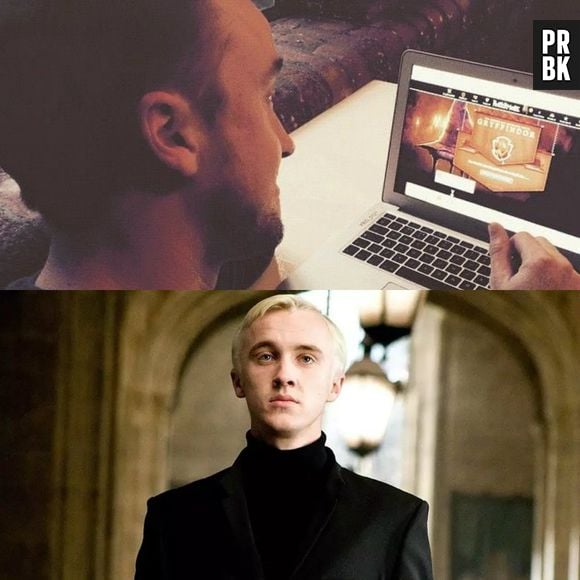 Tom Felton, de "Harry Potter", não consegue tirar Sonserina em teste das Casas de Hogwarts e vira meme