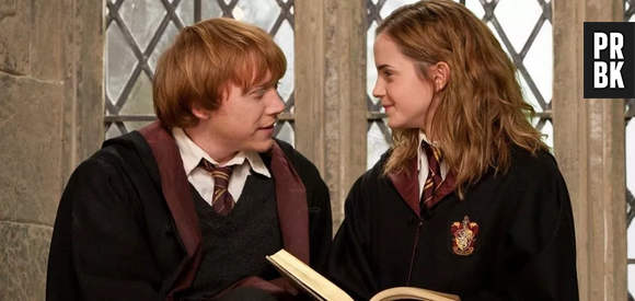 Em "Harry Potter", Rony (Rupert Grint) e Hermione (Emma Watson) formaram um dos casais mais adorados