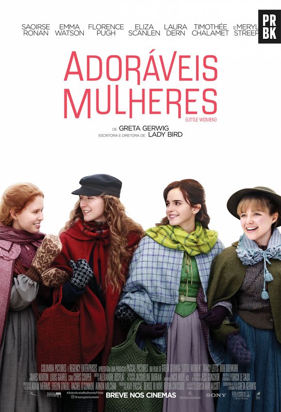 "Adoráveis Mulheres" foi dirigido por Greta Gerwig e conta a história de quatro irmãs que vivem a Guerra Civil Americana