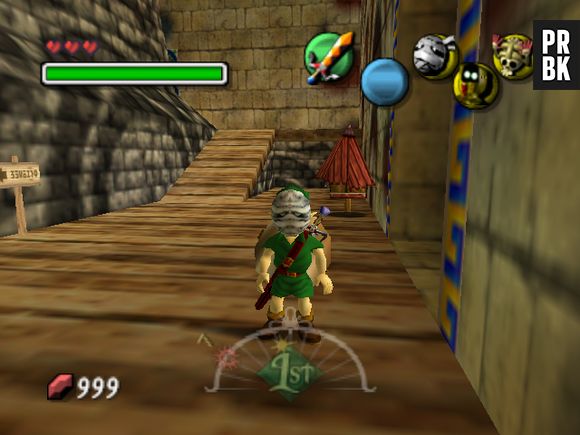 Em "The Legends of Zelda: Majora's Mask", usando a Gibdo Mask, as múmias não vão notar você passando.